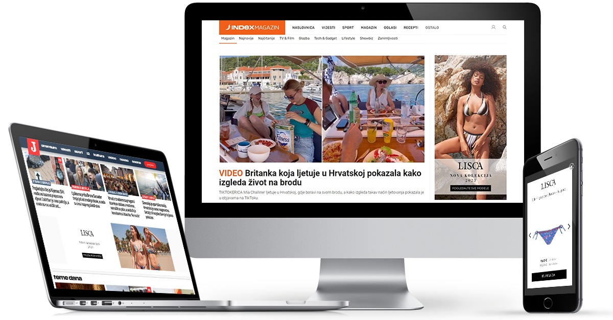 The Lisca brand achieved an eightfold increase in online swimwear sales in the Croatian market by utilizing first-party data for targeted digital media buying - iPROM - Case study