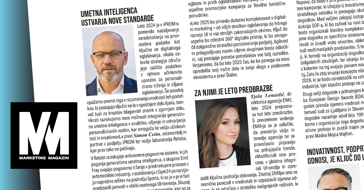 Simon Cetin for Marketing magazin: Artificial intelligence creates new standards - iPROM - Expert opinions - Simon Cetin