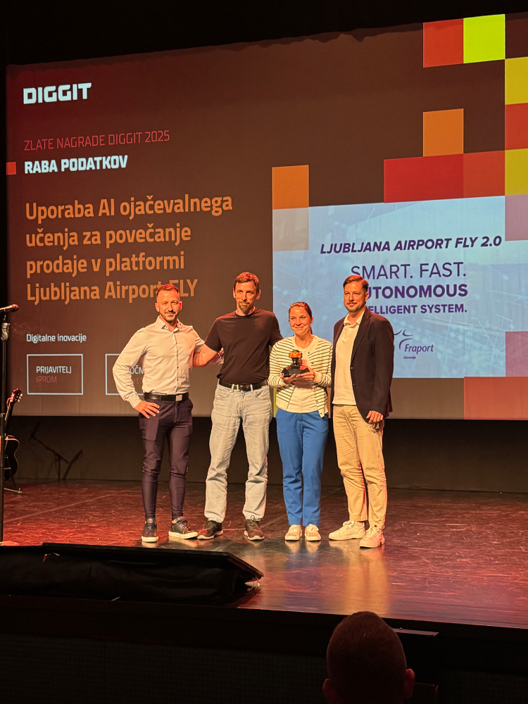 Golden award in the category data use - Diggit - iPROM - News